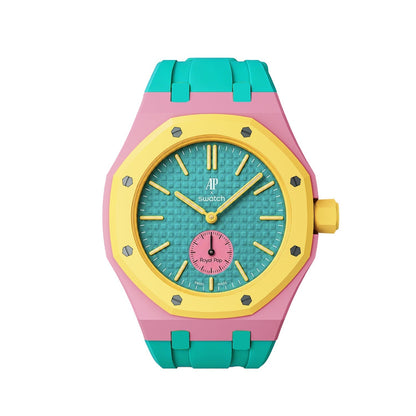 [Garvey]Royal Oak Pop Exclusive Bioceramic Case & Silicone Strap Mix Color