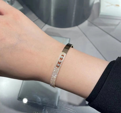[Garvey]Move Noa Rose Gold Pav¨¦ Diamond Bangle Bracelet
