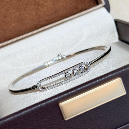 [Garvey]Move Pav¨¦ Diamond Bangle Bracelet M