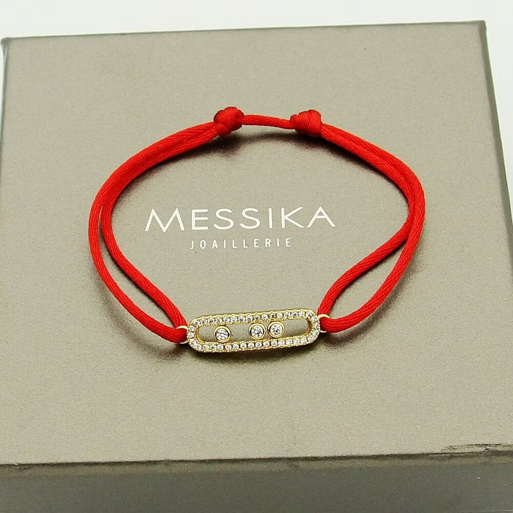 [Garvey]Messika Care(s) pink cord pav¨¦ bracelet