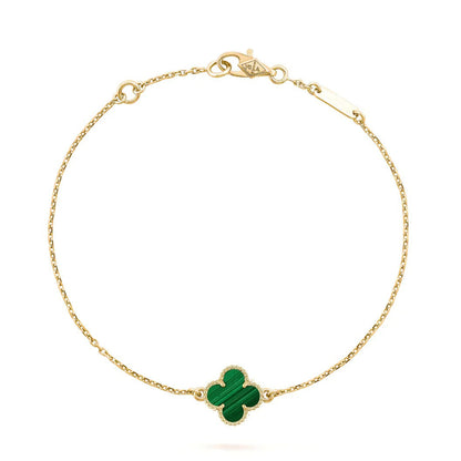[Garvey ]CLOVER BRACELET MALACHITE 1 MOTIF