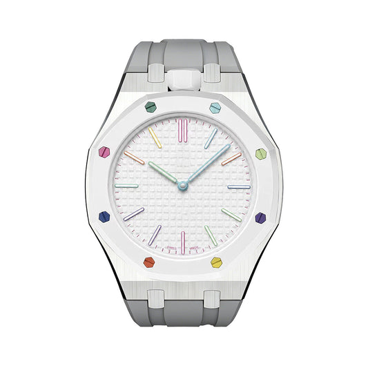 [Garvey]OAK POP GRAY STEEL SILICONE STRAP