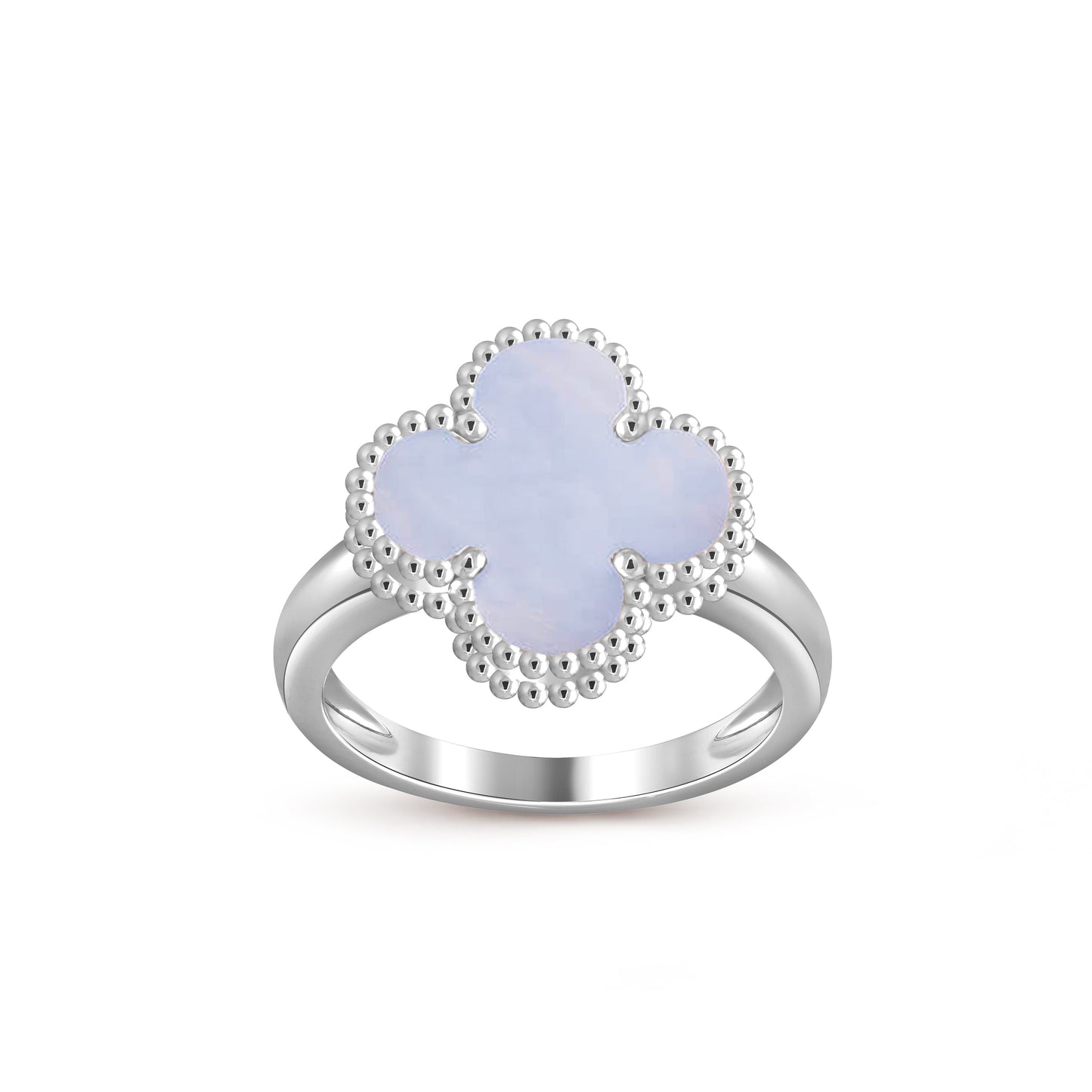 [Garvey]LUCKY CLOVER VINTAGE WHITE GOLD RING COLLECTION