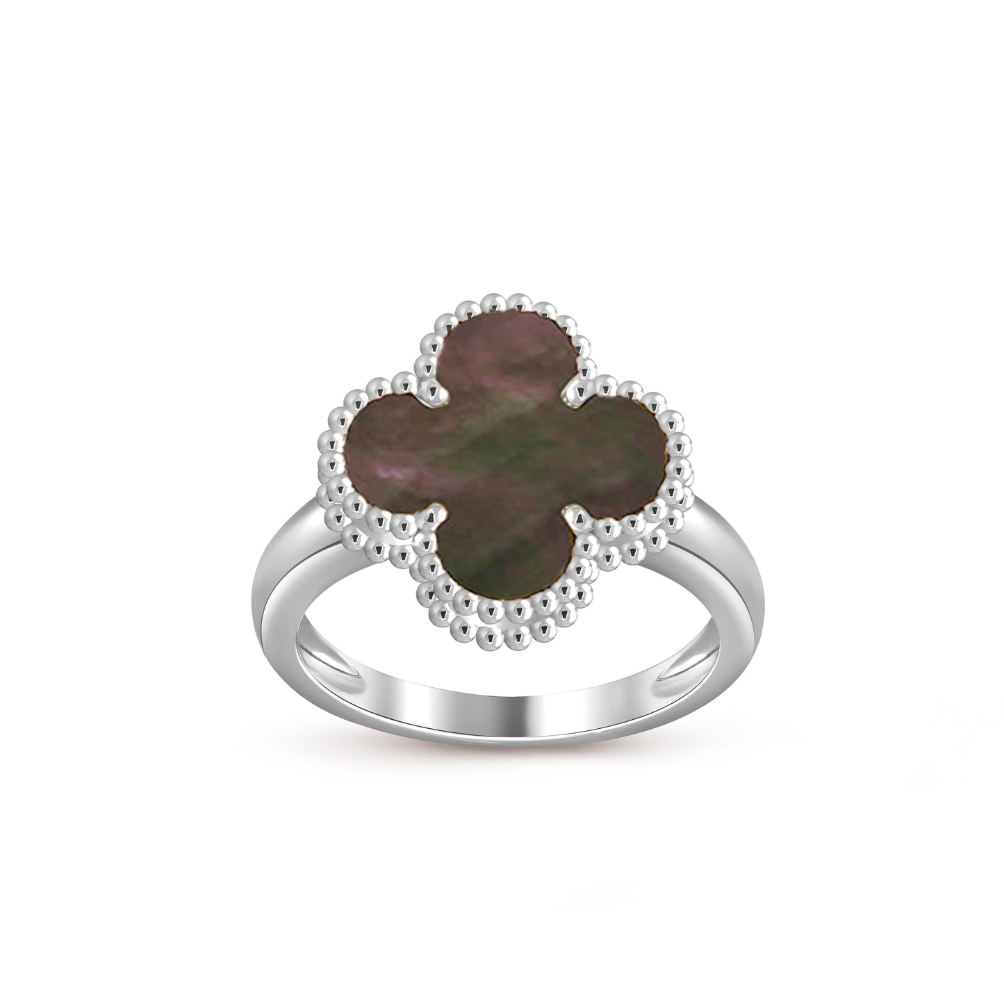 [Garvey]LUCKY CLOVER VINTAGE WHITE GOLD RING COLLECTION