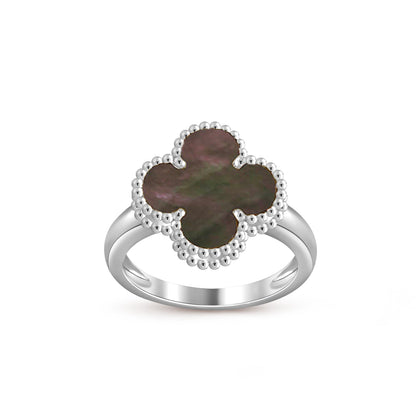 [Garvey]LUCKY CLOVER VINTAGE WHITE GOLD RING COLLECTION