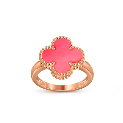 [Garvey]LUCKY CLOVER VINTAGE ROSE GOLD RING COLLECTION