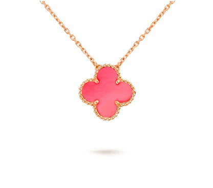 [Garvey]15MM CLOVER FLOWER PENDANT NECKLACE COLLECTION