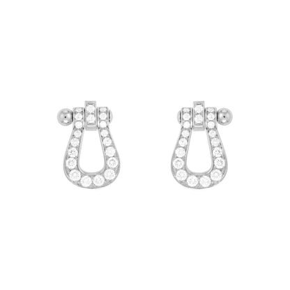 [Garvey ]FORCE 10 FULL DIAMOND STUD EARRINGS MINI MODEL