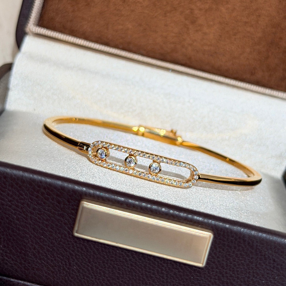 [Garvey]Move Pav¨¦ Diamond Bangle Bracelet M