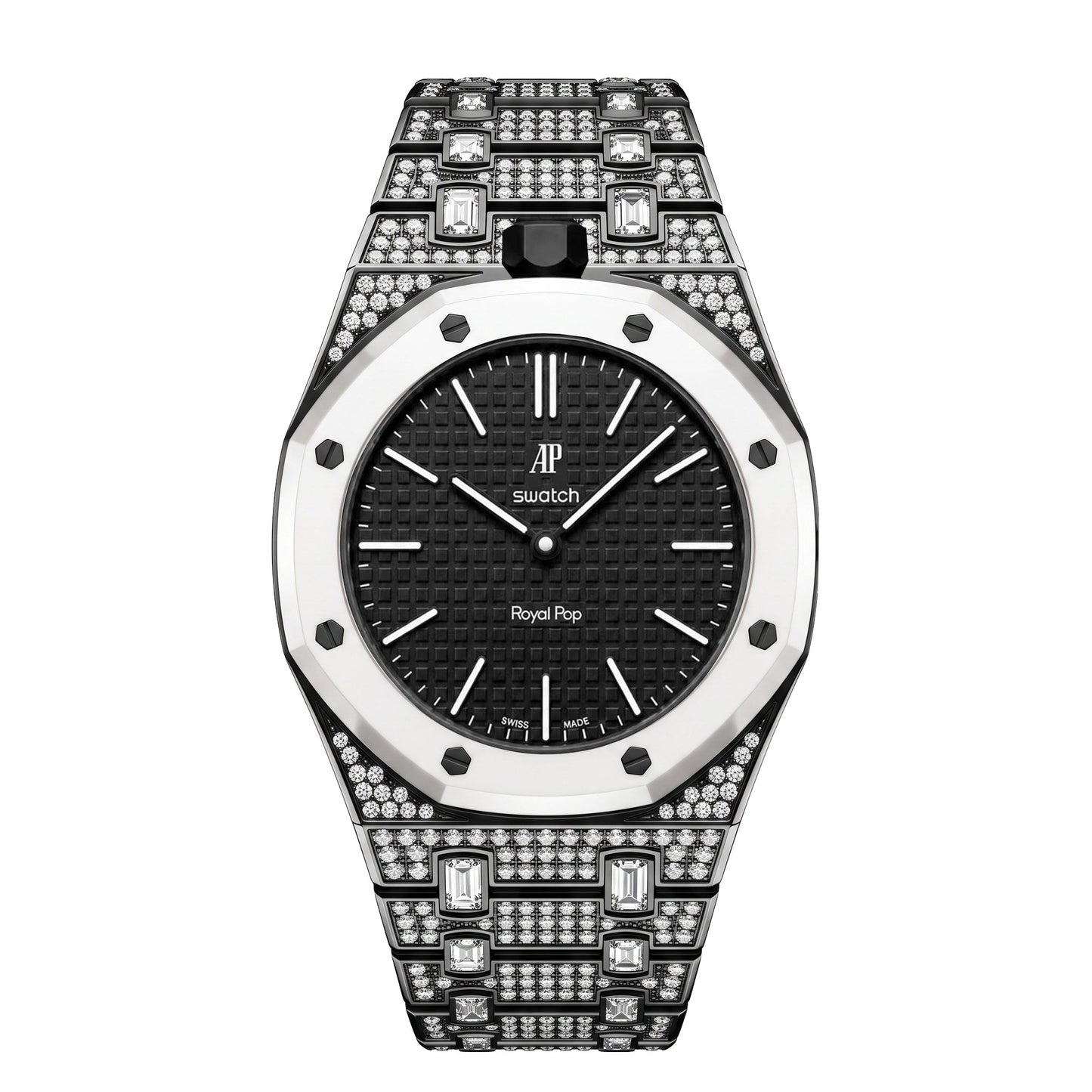 [Garvey]Royal Oak Pop Exclusive Bioceramic Case & Bioceramic Strap Full Diamond