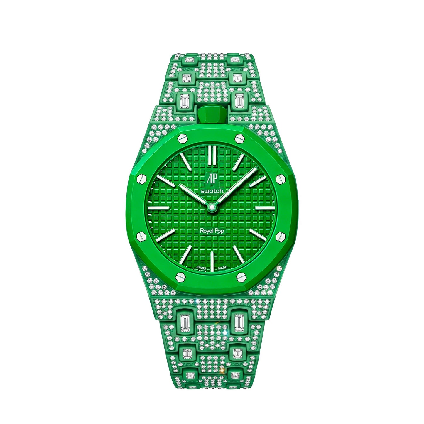 [Garvey]Royal Oak Pop Exclusive Bioceramic Case & Bioceramic Strap Full Diamond