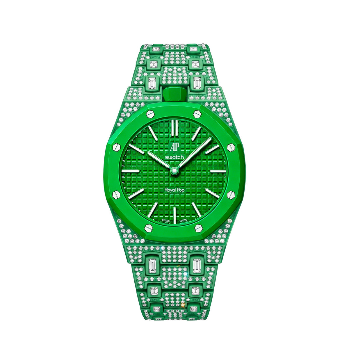 [Garvey]Royal Oak Pop Exclusive Bioceramic Case & Bioceramic Strap Full Diamond