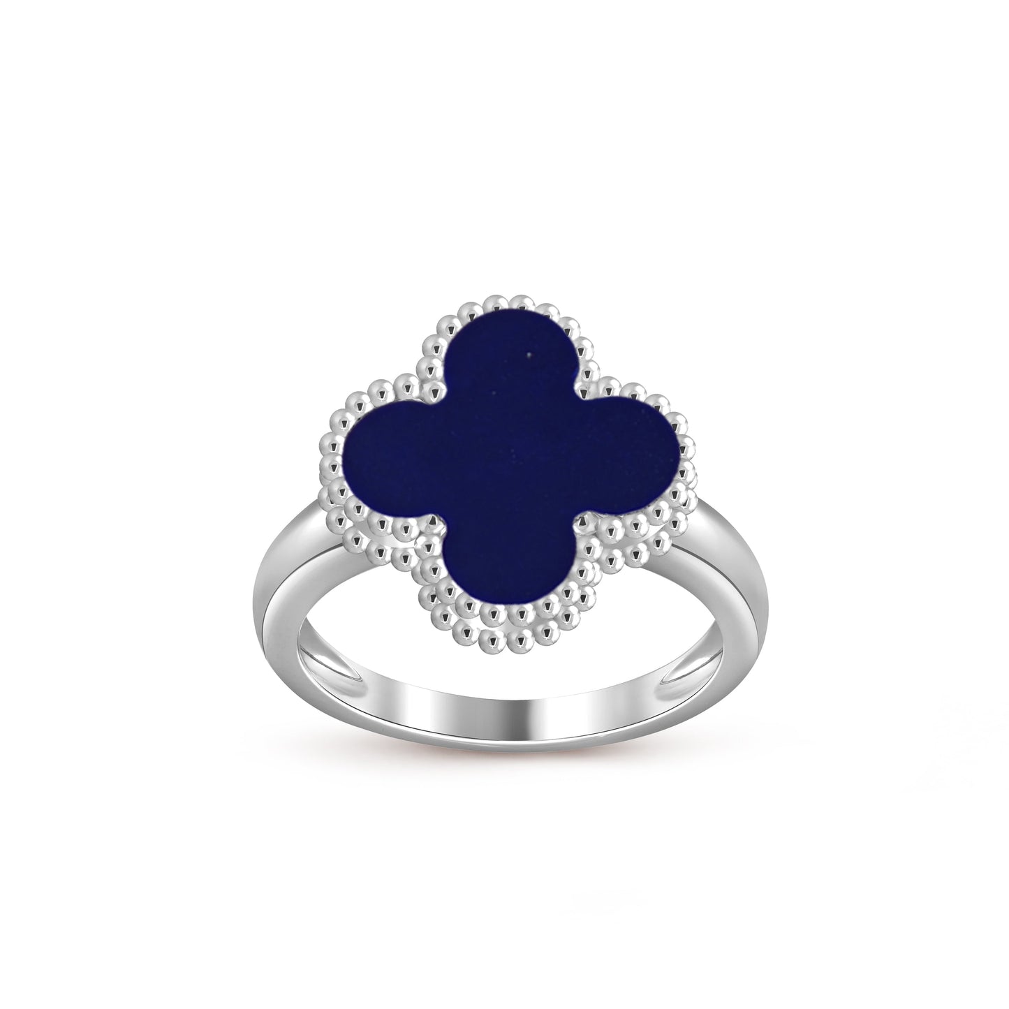 [Garvey]LUCKY CLOVER VINTAGE WHITE GOLD RING COLLECTION