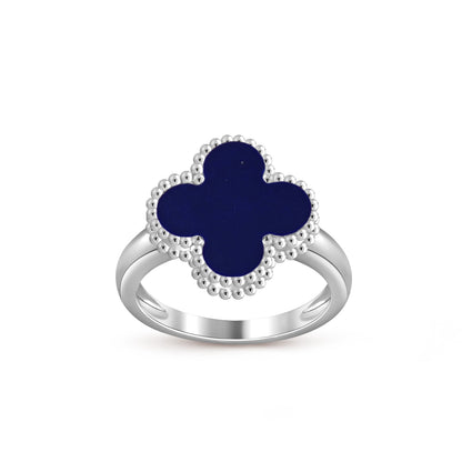 [Garvey]LUCKY CLOVER VINTAGE WHITE GOLD RING COLLECTION