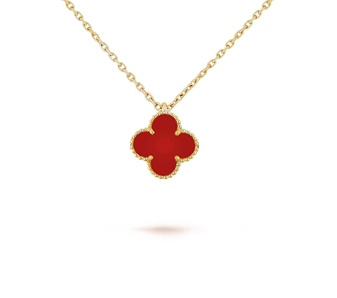 [Garvey]9.5MM MINI CLOVER PENDANT NECKLACE COLLECTION