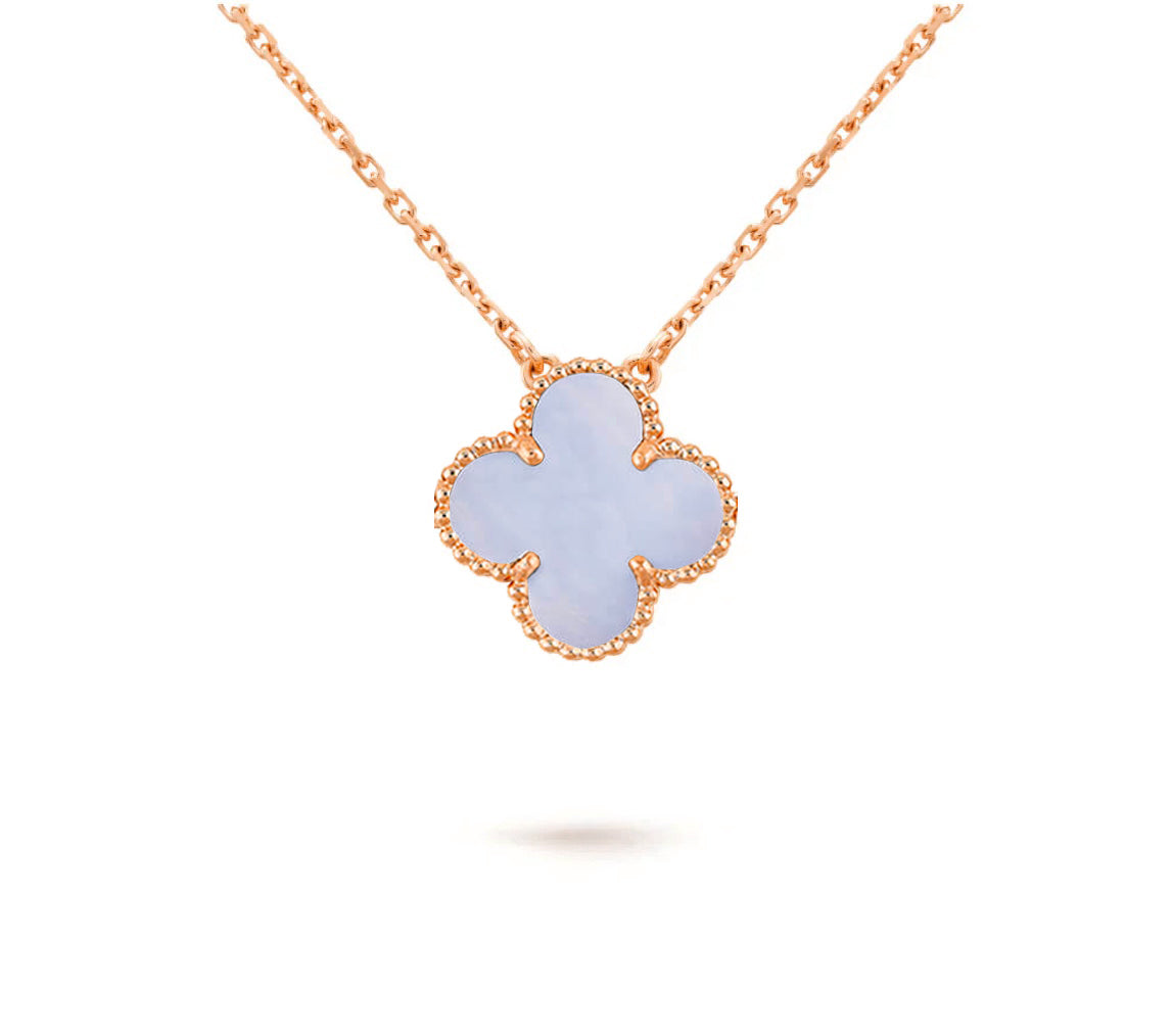 [Garvey]15MM CLOVER FLOWER PENDANT NECKLACE COLLECTION