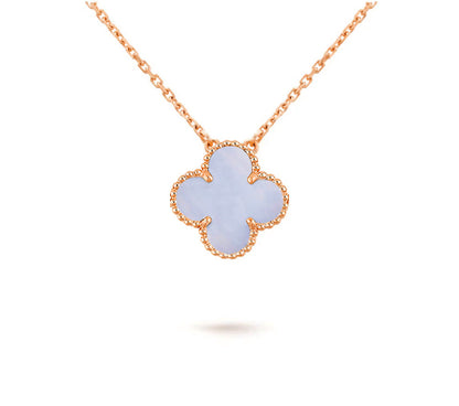 [Garvey]15MM CLOVER FLOWER PENDANT NECKLACE COLLECTION