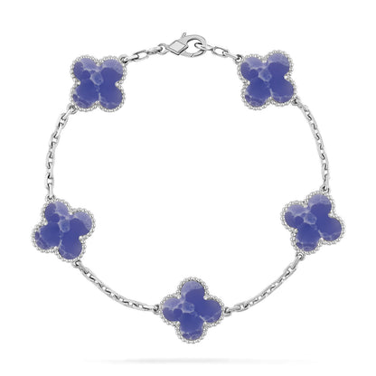 [Garvey ]CLOVER 5 MOTIF BLUE VEINS BRACELET COLLECTION