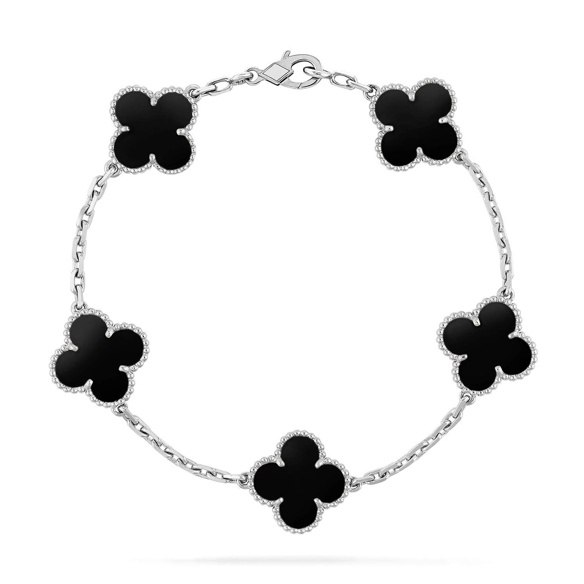 [Garvey ] CLOVER 5 MOTIF ONYXS BRACELET COLLECTION
