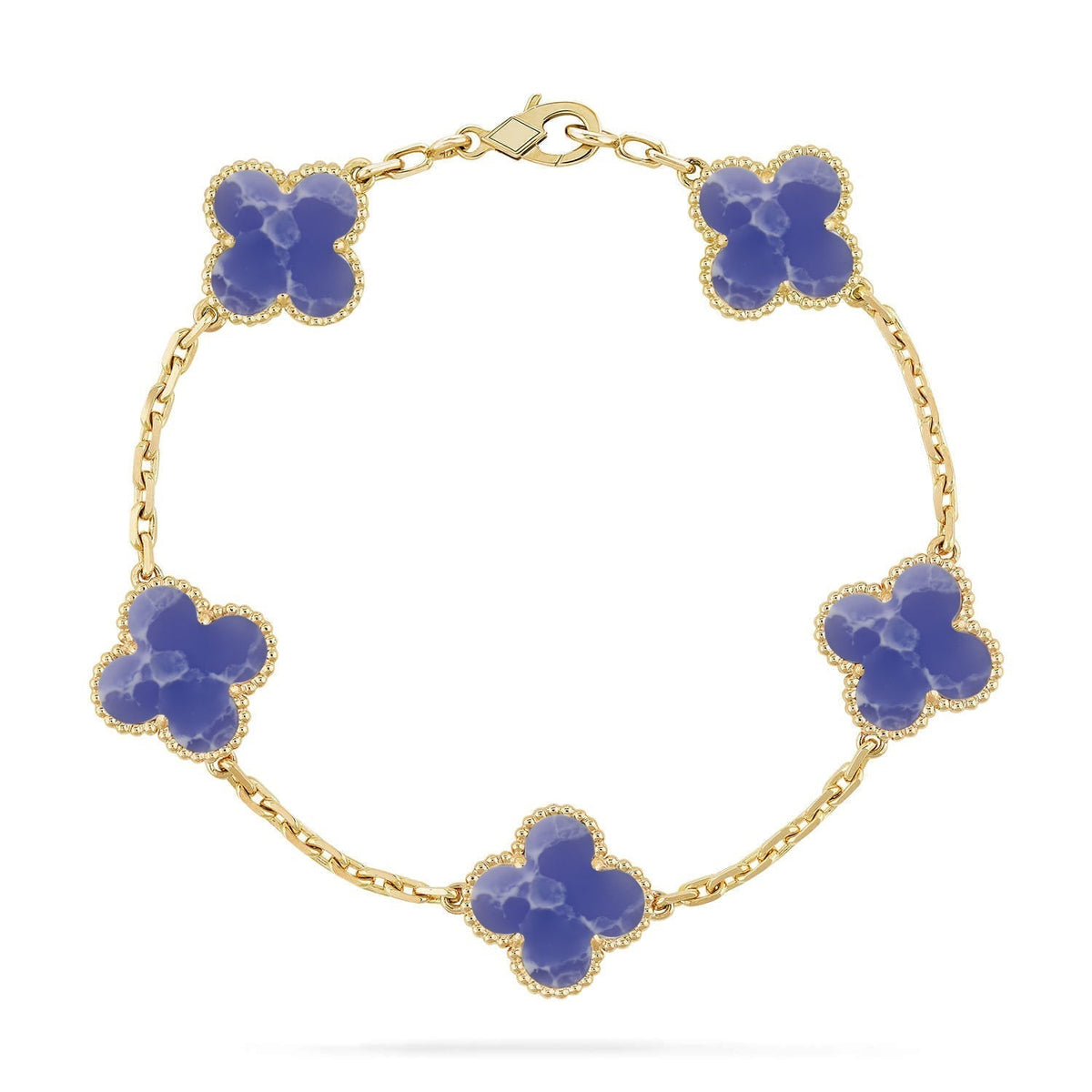 [Garvey ]CLOVER 5 MOTIF BLUE VEINS BRACELET COLLECTION