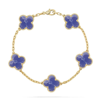 [Garvey ]CLOVER 5 MOTIF BLUE VEINS BRACELET COLLECTION