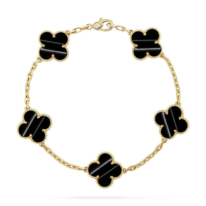 [Garvey ] CLOVER 5 MOTIF PULSAR STONE BRACELET COLLECTION