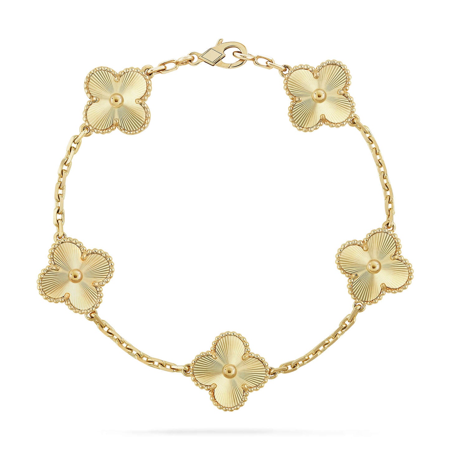 [Garvey]LUCKY CLOVER 5-MOTIF BRACELET - LASER COLLECTION