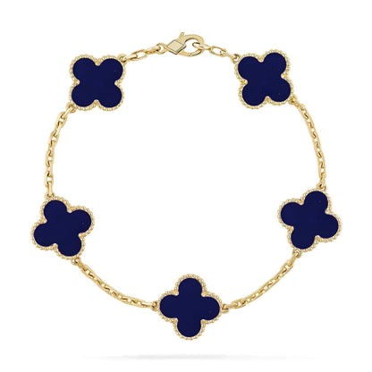 [Garvey ]CLOVER 5 MOTIF LAPIS LAZULI BRACELET COLLECTION