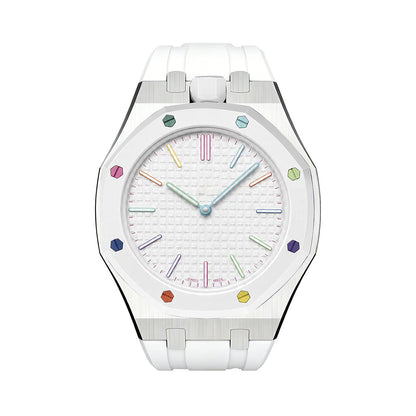 [Garvey]OAK POP WHITE STEEL SILICONE STRAP