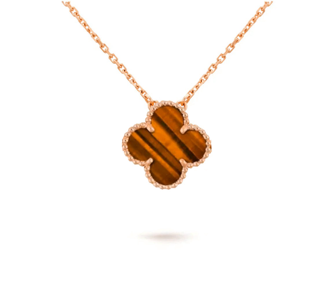 [Garvey]15MM CLOVER FLOWER PENDANT NECKLACE COLLECTION