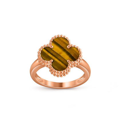 [Garvey]LUCKY CLOVER VINTAGE ROSE GOLD RING COLLECTION