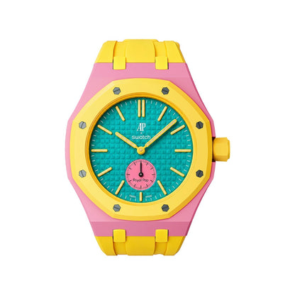 [Garvey]Royal Oak Pop Exclusive Bioceramic Case & Silicone Strap Mix Color