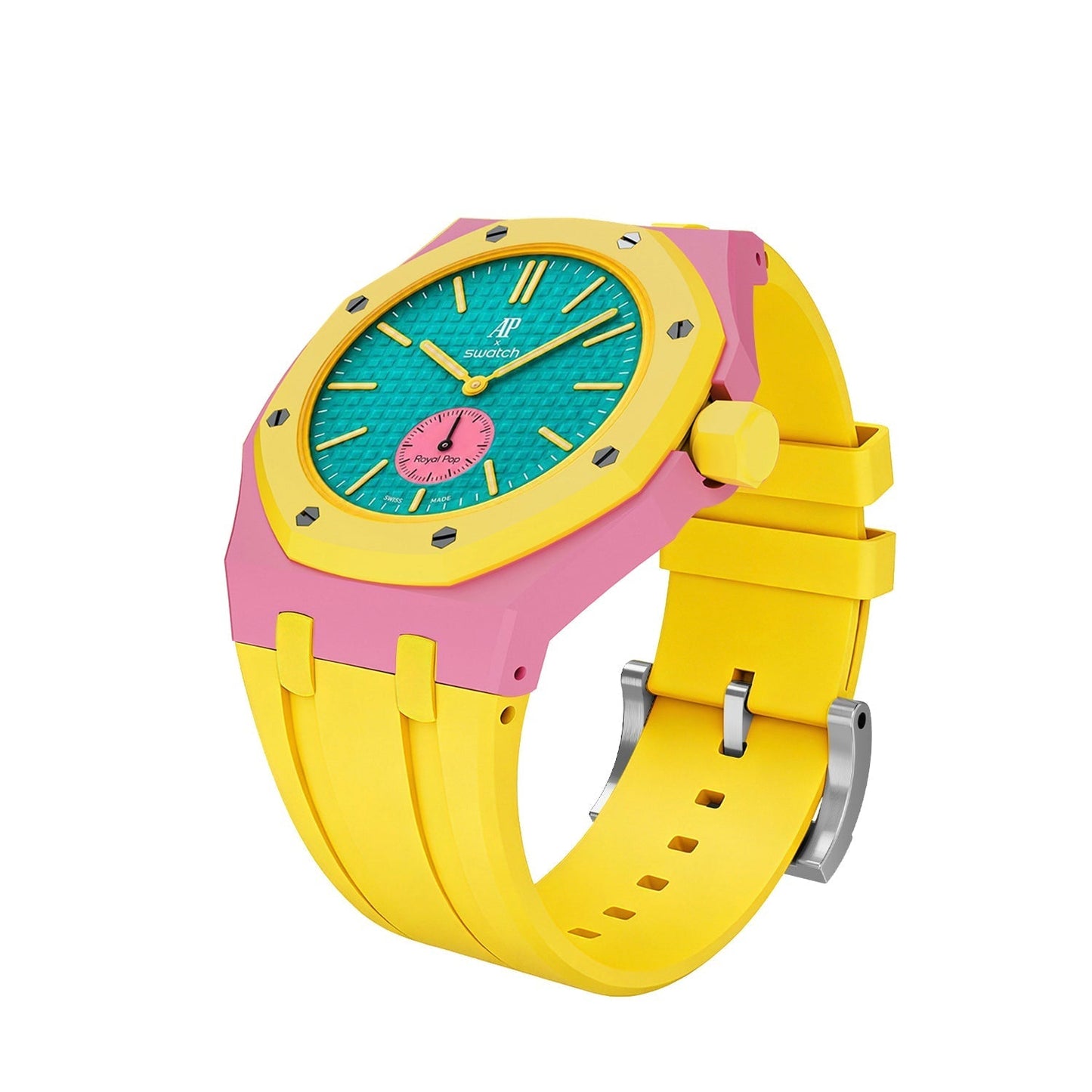 [Garvey]Royal Oak Pop Exclusive Bioceramic Case & Silicone Strap Mix Color