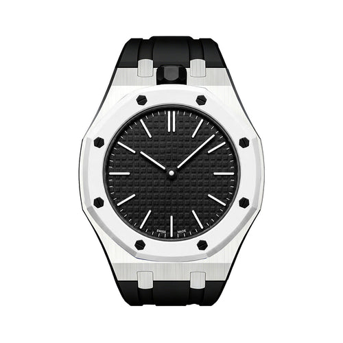 [Garvey]OAK POP BLACK STEEL SILICONE STRAP