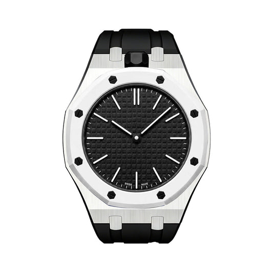[Garvey]OAK POP BLACK STEEL SILICONE STRAP