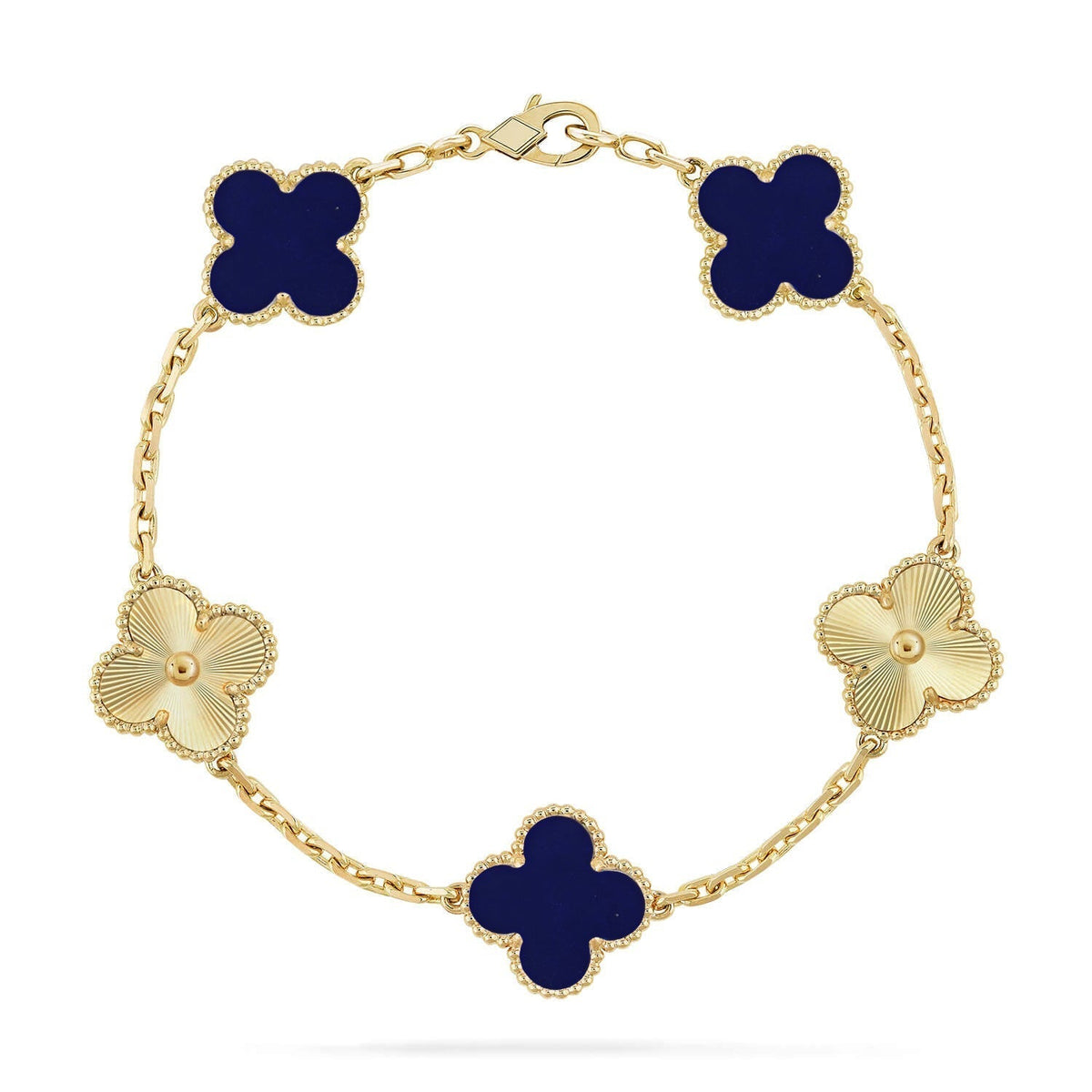 [Garvey ]CLOVER 5 MOTIF LAPIS LAZULI BRACELET COLLECTION