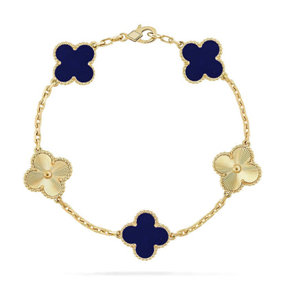 [Garvey ]CLOVER 5 MOTIF LAPIS LAZULI BRACELET COLLECTION