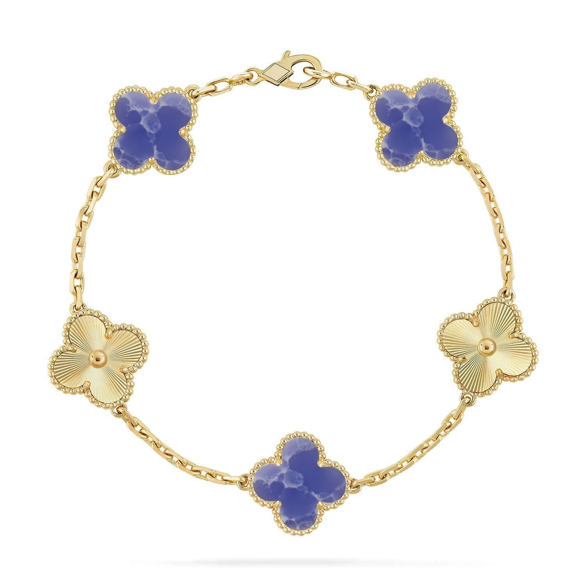 [Garvey ]CLOVER 5 MOTIF BLUE VEINS BRACELET COLLECTION