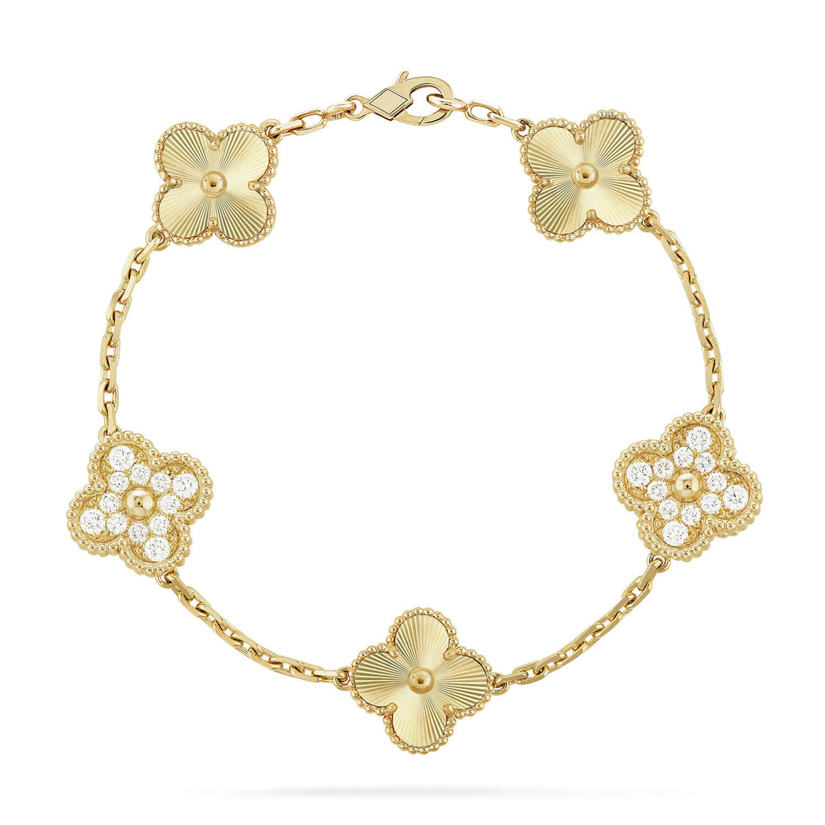 [Garvey ] CLOVER 5 MOTIF LASER BRACELET COLLECTION