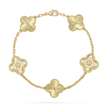 [Garvey ] CLOVER 5 MOTIF LASER BRACELET COLLECTION