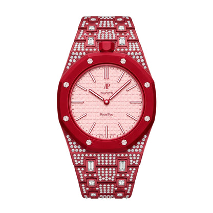 [Garvey]Royal Oak Pop Exclusive Bioceramic Case & Bioceramic Strap Full Diamond
