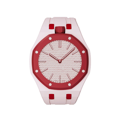 [Garvey]OAK POP EXCLUSIVE PINK AND RED SILICONE STRAP