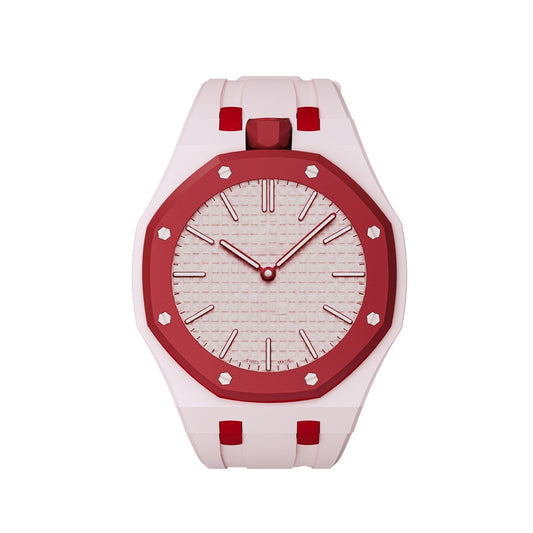 [Garvey]OAK POP EXCLUSIVE PINK AND RED SILICONE STRAP