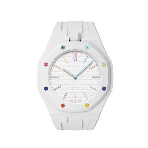 [Garvey]OAK POP EXCLUSIVE  WHITE SILICONE STRAP