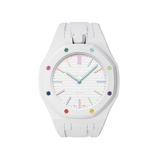 [Garvey]OAK POP EXCLUSIVE  WHITE SILICONE STRAP