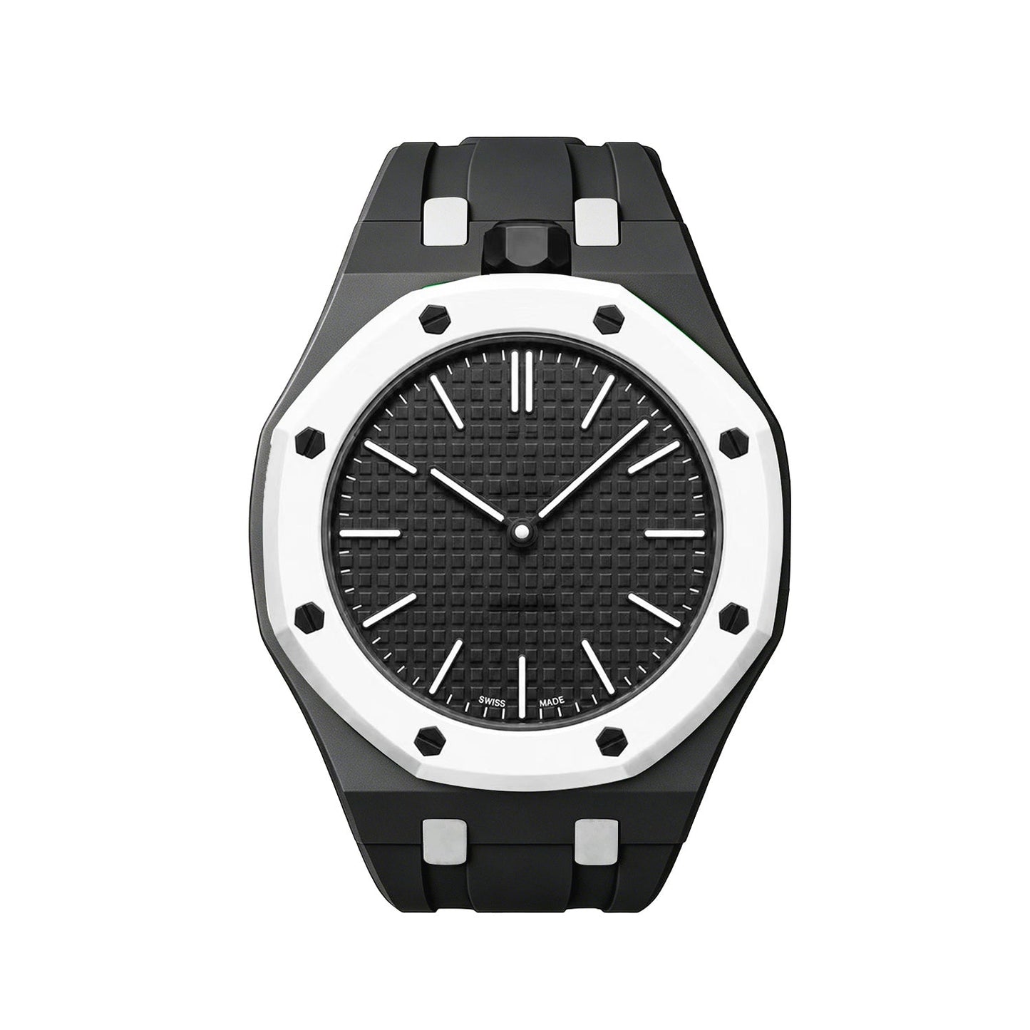 [Garvey]OAK POP EXCLUSIVE BLACK AND WHITE SILICONE STRAP