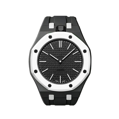 [Garvey]OAK POP EXCLUSIVE BLACK AND WHITE SILICONE STRAP