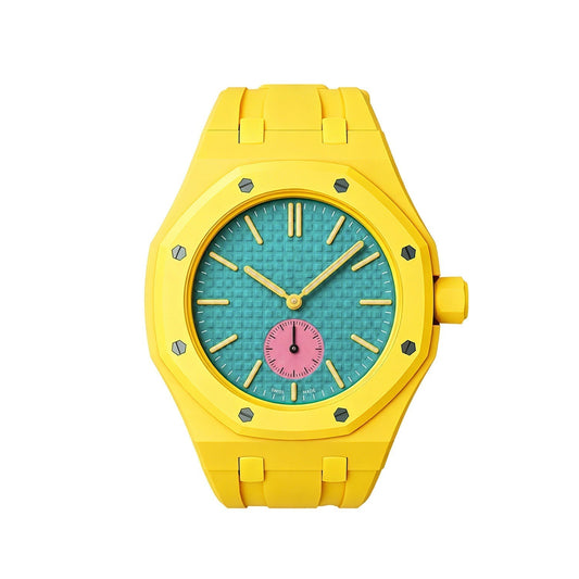 [Garvey]OAK POP EXCLUSIVE YELLOW SILICONE STRAP