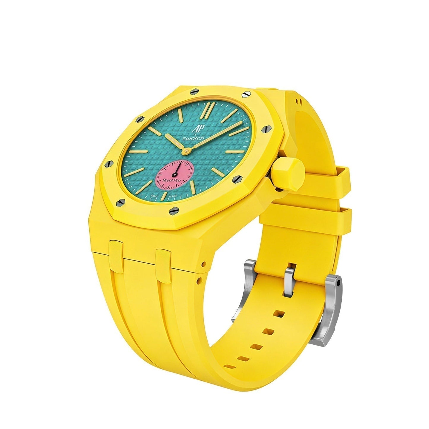 [Garvey]OAK POP EXCLUSIVE YELLOW SILICONE STRAP