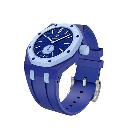 [Garvey]OAK POP EXCLUSIVE DARK BLUE AND LIGHT BLUE SILICONE STRAP